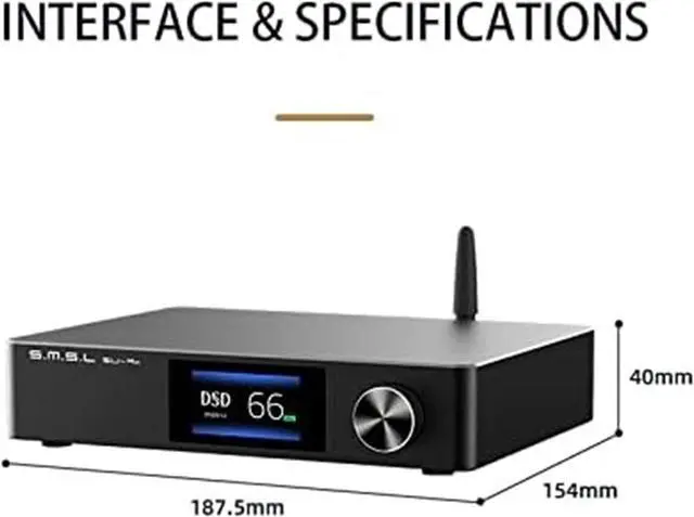 Alt view image 4 of 7 - S.M.S.L SU-9n ES9038PRO XMOS XU208 Bluetooth 5.0 SMSL DSD512 RCA/XLR LDAC APTX/HD Decoder High Resolution Audio DAC