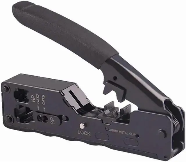 Alt view image 2 of 5 - RJ45 RJ11 RJ12 Network Ethernet Cable Crimping Tool Compact Modular Crimper