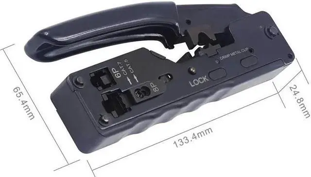 Alt view image 4 of 5 - RJ45 RJ11 RJ12 Network Ethernet Cable Crimping Tool Compact Modular Crimper