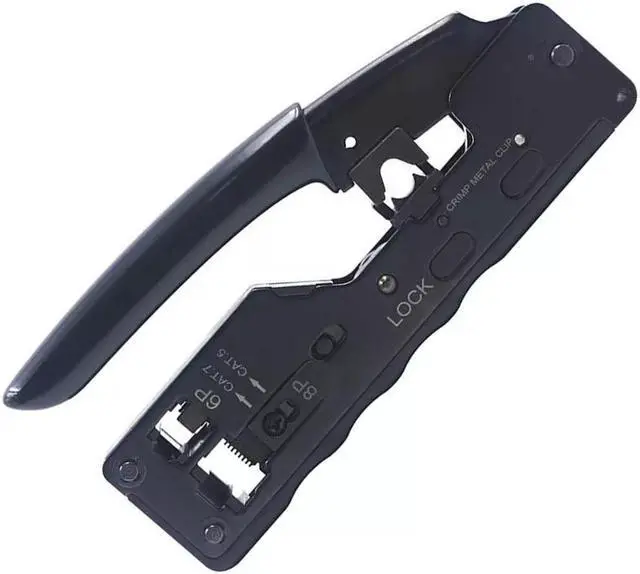Alt view image 5 of 5 - RJ45 RJ11 RJ12 Network Ethernet Cable Crimping Tool Compact Modular Crimper