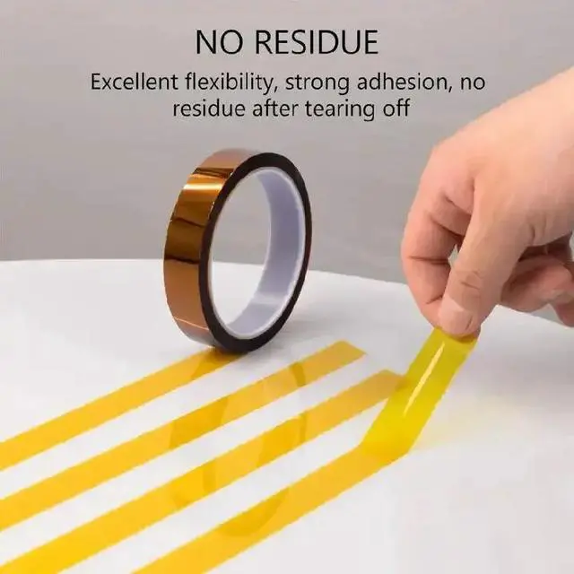 Alt view image 2 of 7 - 4x Polyimide High Temperature Tape Heat Resistant Kapton 1/8, 1/4", 1/2", 1"