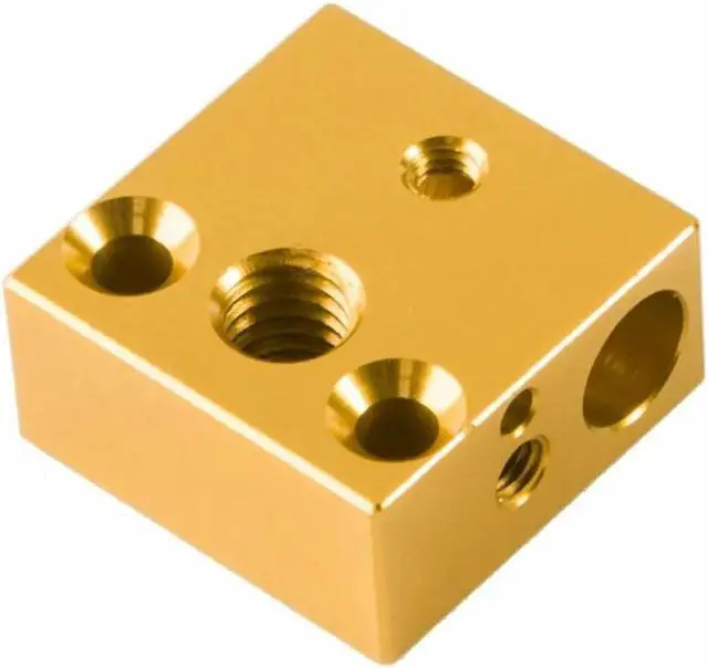 Alt view image 2 of 6 - 3D Printer Aluminum Heater Block with Stainless Steel Throat OEM Creality Ender