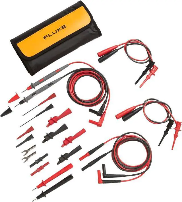 Main image of Fluke TL81A Test Lead Set, Deluxe Electronic,Red/Black,Small
