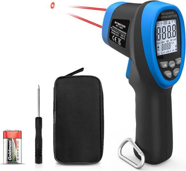 Main image of BT-1500 Non-Contact Pyrometer 30:1 Industrial Laser Thermometer Gun, -58 to 2732 (-50 ~ 1500) High Temp Infrared Thermometer (NOT for Human)