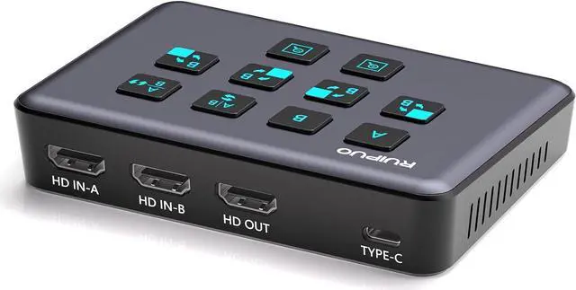 Main image of HDMI Live Stream Switcher, 4K 60HZ Video Capture Card USB c HDMI to USB 3.0 Video Capture for Streaming,Podcasting,Compatible with PS5,PS4/Pro,Xbox Series X/S,Xbox One X/S,OBS