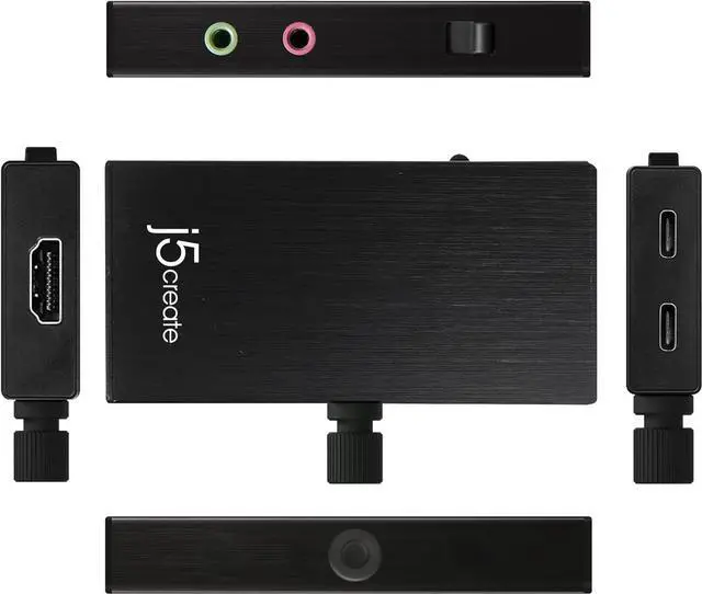 Alt view image 3 of 7 - Live Video Capture Card JVA02- HDMI to USB-C, Supports 1080p 60FPS Video and Audio Recording, Power Delivery 60W Pass Through, Ideal for PC Xbox Playstation Android Game Live Streaming