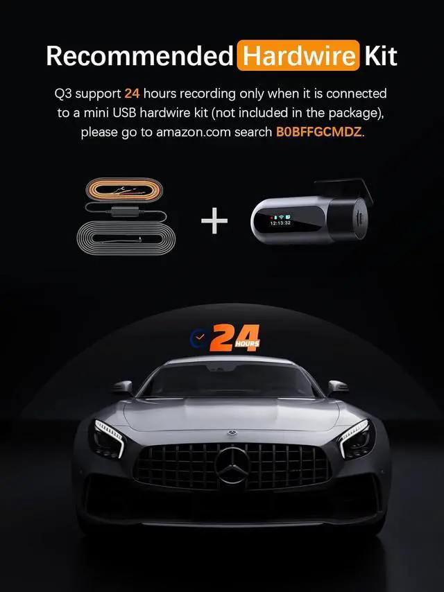 Alt view image 3 of 7 - Dash Cam WiFi FHD 1080P Car Camera, Front Dash Camera for Cars, Mini Dashcams for Cars with Night Vision, 24 Hours Parking Mode, WDR, Loop Recording, G-Sensor, APP, Support 128GB Max