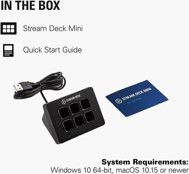 Alt view image 3 of 7 - Stream Deck Mini  Control Zoom, Teams, PowerPoint, MS Office and More, Boost Productivity with Seamless Integration for Daily Apps, Set Up Shortcuts Easily, Compatible with Mac and PC