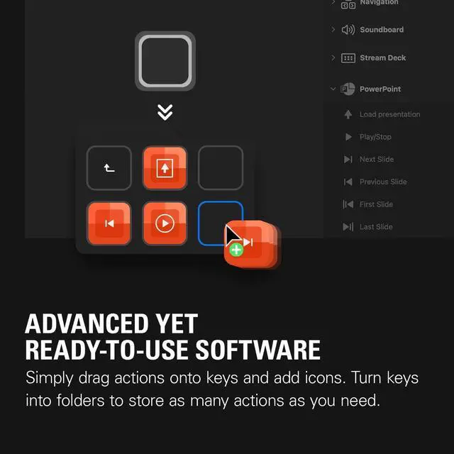 Alt view image 4 of 7 - Stream Deck Mini  Control Zoom, Teams, PowerPoint, MS Office and More, Boost Productivity with Seamless Integration for Daily Apps, Set Up Shortcuts Easily, Compatible with Mac and PC