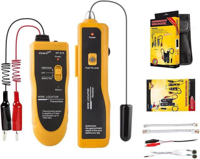 Alt view image 4 of 7 - Underground Wire Locator, Underground Cable Locator for Pet Fence Buried Sprinkler Valve, Cable Tester for Locating Irrigation Tone Generator Kit Probe, Electrical Wire Tracer with Earphone