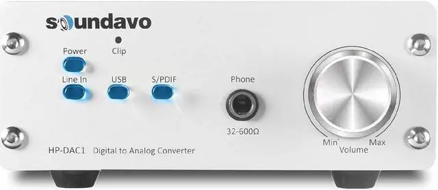 Main image of Digital to Analog Converter/Headphone Preamp DAC with S/PDIF, Line, USB Input for PC/Laptop