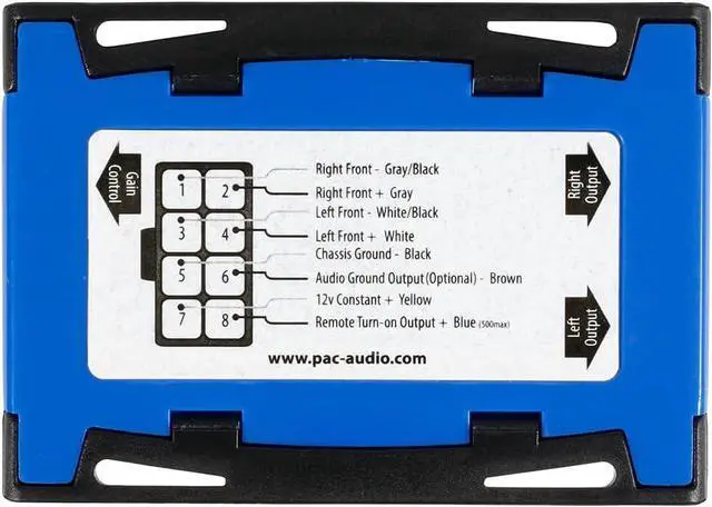 Alt view image 4 of 5 - LP7-2 L.O.C. PRO Series 2-Channel Line Output Converter with Remote Turn On 4in. x 8in. x 1in.