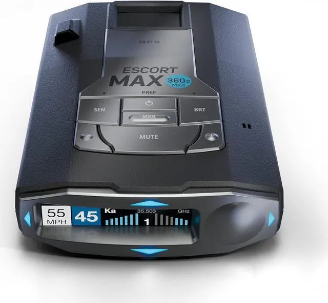 Main image of 360c MKII Laser Radar Detector - Dual-Band Wi-Fi and Bluetooth Enabled, 360° Directional Arrows, Exceptional Range, Shared Alerts, Drive Smarter App, Black