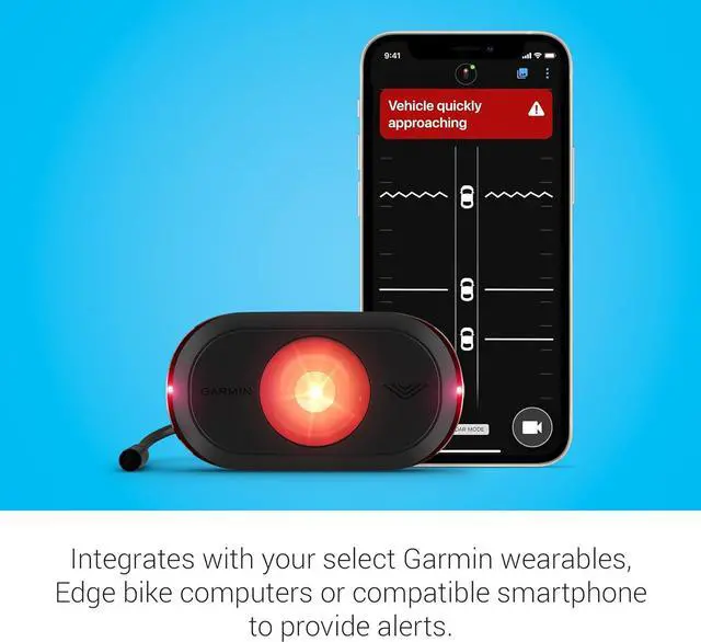 Alt view image 5 of 6 - Garmin Varia eRTL615, Rearview Radar and Tail Light, Powered by Your Compatible eBike, Visibility up to 1 Mile Away