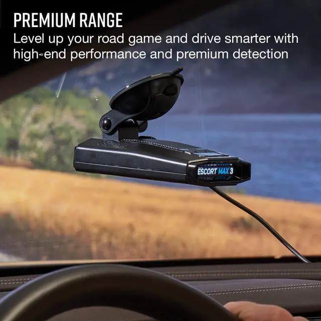 Alt view image 4 of 7 - ESCORT MAX 3 Laser Radar Detector - Bluetooth Connectivity, Premium Range, Advanced Filtering, AutoLearn Technology, Voice Alerts, OLED Display, Escort Live App