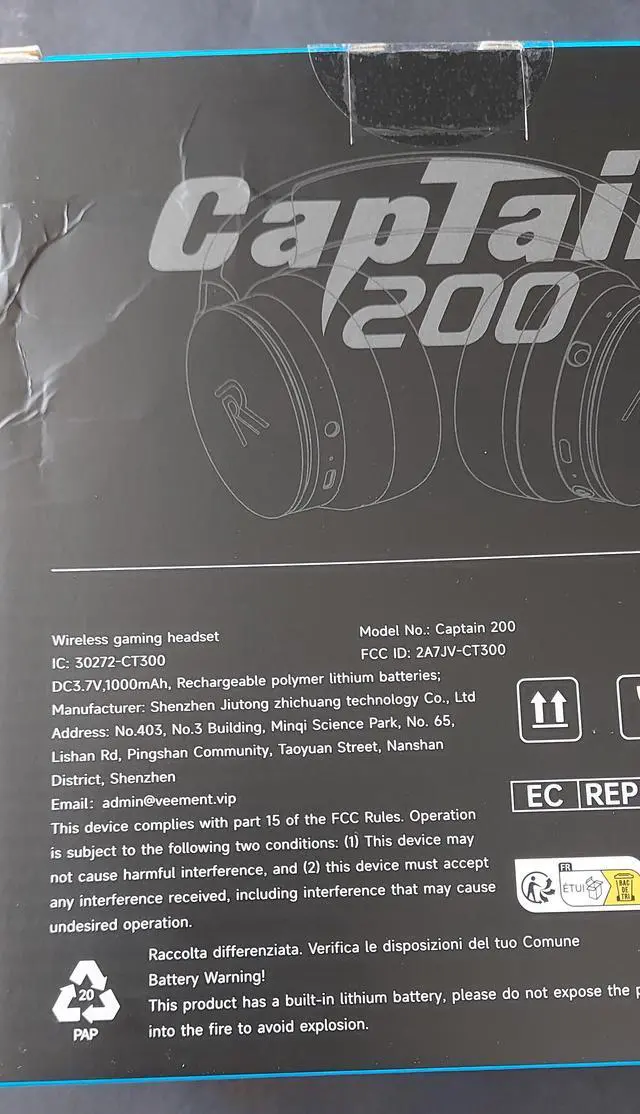 Alt view image 3 of 7 - RYR Captain 200 Gaming Headset-Noise Canceling Mic & Surround Sound, 1000mAh