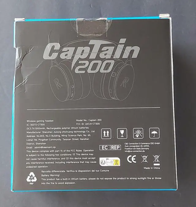 Alt view image 2 of 7 - RYR Captain 200 Gaming Headset-Noise Canceling Mic & Surround Sound, 1000mAh