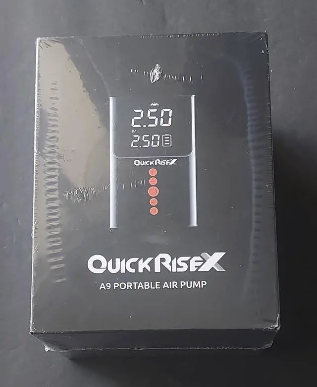 Main image of Portable Air Compressor Pump 160 PSI, Rechargeable, Stainless Steel Body, for Car & Bike Tires