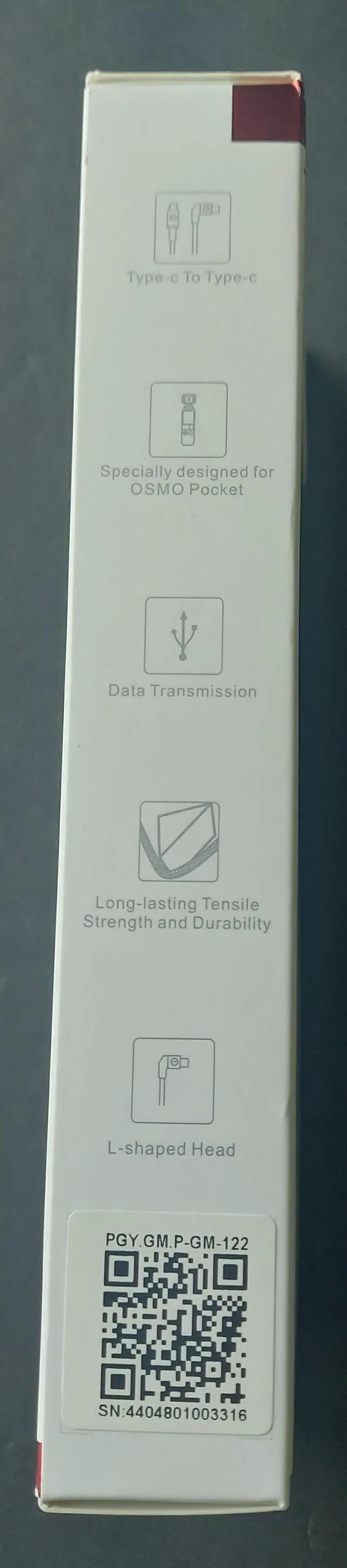 Alt view image 4 of 4 - PGYTECH Type-C to Type-C Cable for DJI OSMO Pocket & OSMO Action 65cm