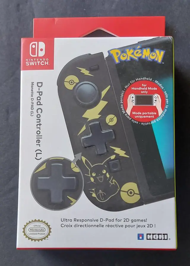 Main image of Hori D-Pad (Pikachu Black & Gold) - Nintendo Switch