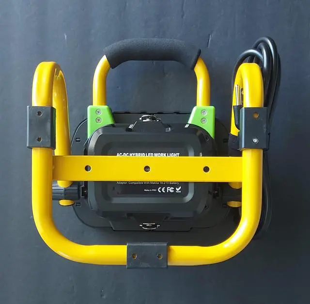 Alt view image 7 of 7 - 5000LM LED Work Light Rechargeable 50W AC/DC Hybrid Portable Jobsite Floodlight