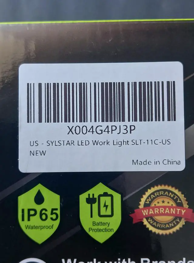 Alt view image 5 of 7 - 5000LM LED Work Light Rechargeable 50W AC/DC Hybrid Portable Jobsite Floodlight