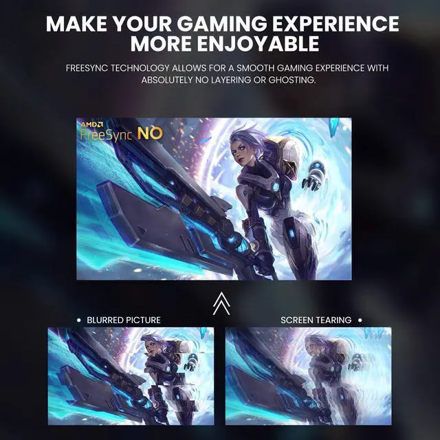 Alt view image 5 of 12 - CRUA 24 Inch 144hz/180hz Curved Gaming Monitor, FHD 1080P 2800R Frameless Computer Monitors, Support AMD freesync Low Motion Blur, Eye Care, DisplayPort, HDMI, Compatible Wall Mountable Installs-Black