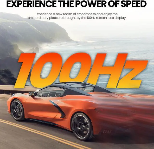 Alt view image 4 of 6 - CRUA 24 Inch Curved Monitor, FHD(1920×1080p) 100HZ 99% sRGB Computer Monitors, LED Filter Blue Light 178° Wide Viewing Angle PC Monitor for Home, Office and Dormitory(HDMI, VGA)-White