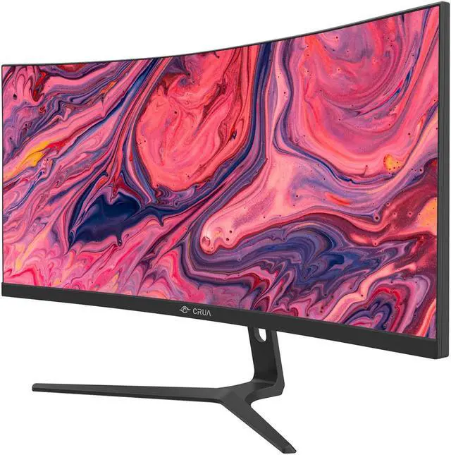 Alt view image 3 of 7 - CRUA 30" Curved Gaming Monitor, 100Hz Ultrawide Computer Monitor, WFHD(2560*1080P)VA Screen,21:9,1500R,99%sRGB, PC Monitors Support FreeSync, With HDMI/DP, Support Wall Mount- Black
