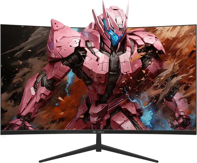 Main image of CRUA 32" Curved Gaming Monitor, 144Hz/180Hz Display, FHD(1920*1080P) VA Screen, 1800R, 100%sRGB, Computer Monitor that Support AMD Freesync, HDMI/Displayport, Wall Mountable Installs-Black