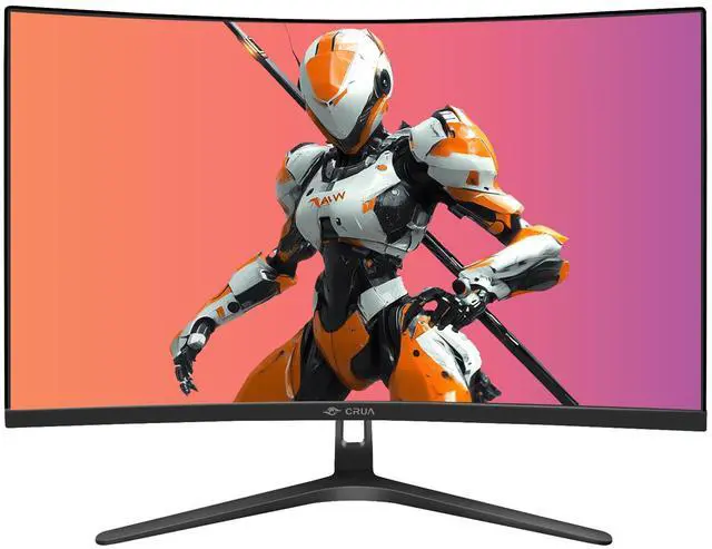Alt view image 2 of 7 - CRUA 27 280Hz Curved Gaming Monitor  1080P FHD, 1800R VA Panel, 120% sRGB, FreeSync, Low Blue Light, HDMI & DP, Wall Mountable  Black