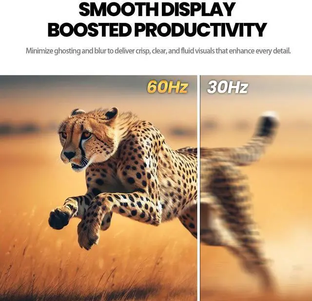 Alt view image 6 of 14 - CRUA 27 White 4K UHD Monitor  IPS Panel, 3840×2160 Resolution, 60Hz Refresh, 120% sRGB Wide Color, FreeSync, USB Type-C, HDMI & DP, Eye-Care Tech, VESA Mountable for Work, Streaming & Home Office