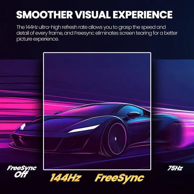 Alt view image 4 of 12 - CRUA 34 WQHD Ultrawide Gaming Display 21:9 Curved 3440×1440, 165Hz/144Hz Smooth Motion, 1500R VA Panel, 120% sRGB, FreeSync, PIP/PBP, HDMI 2.0 & DP 1.4, VESA Mount Ready Black