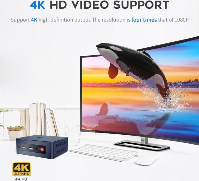 Alt view image 6 of 7 - Beelink  MINI PC  11th Gen Quad-Core Processor N5095, 8GB DDR4 RAM 256GB SSD,Mini Desktop Computer 4K UHD,WiFi5,Dual HDMI