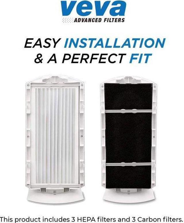 Repl. Hamilton Beach TrueAir Air Purifier Filter 04383, 990051000