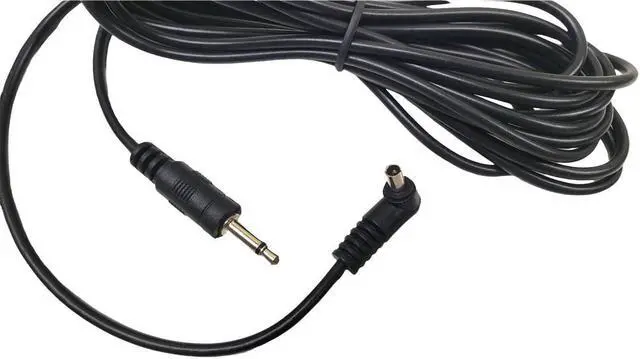Alt view image 2 of 2 - BAKOD 11.5ft/3.5M 3.5mm Plug to Male Flash PC Sync Cord Cable Studio Light Radio Strobe Trigger Camera Lighting Camera Photography Connector