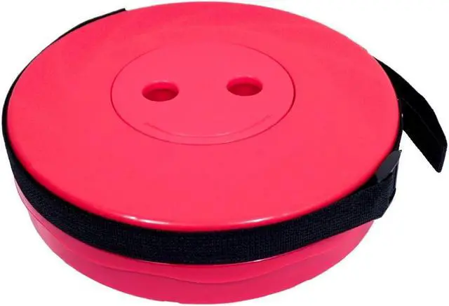 Alt view image 4 of 7 - BAKOD Retractable Folding Camping Stool, Portable Telescopic Stool Chair Lightweight Collapsible Stool for Camping, Fishing, Hiking, BBQ RED