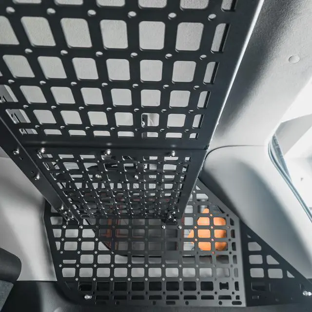 Alt view image 6 of 7 - BAKOD MOLLE Storage Window Shelf Set Panel for 2010-2023 Toyota 4Runner Black MSW100 MSPS100