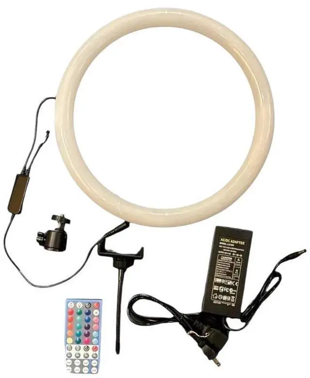 Main image of BAKOD 13" RGB 360 Ring Light by Revospin Ideal for Photobooths & Selfies with Adjustable Color Settings
