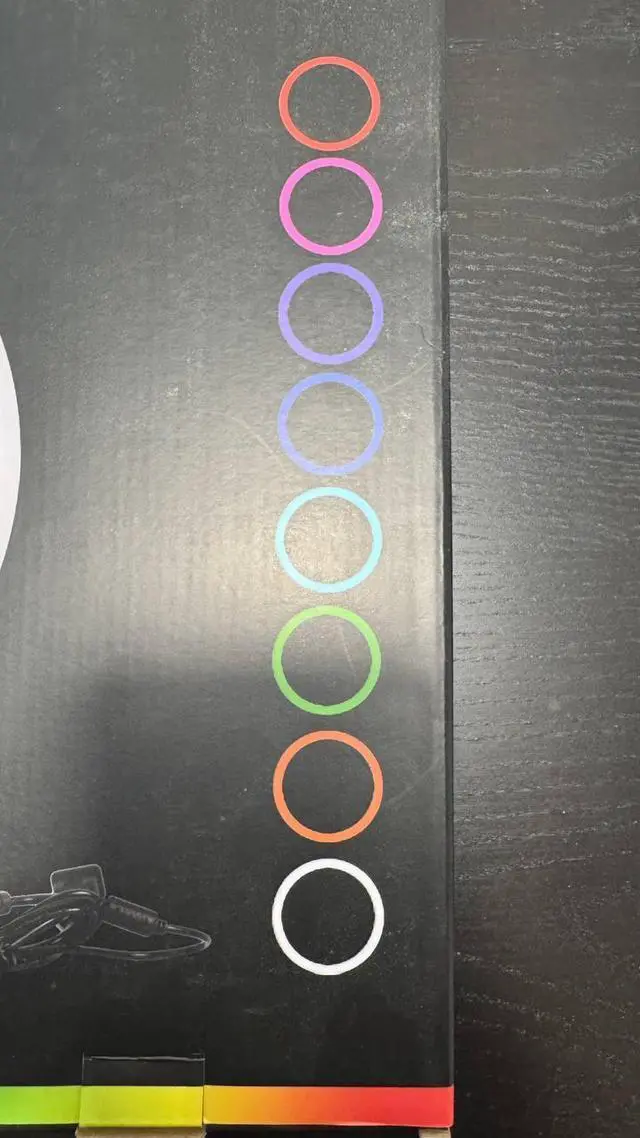 Alt view image 7 of 7 - BAKOD 13" RGB 360 Ring Light by Revospin Ideal for Photobooths & Selfies with Adjustable Color Settings