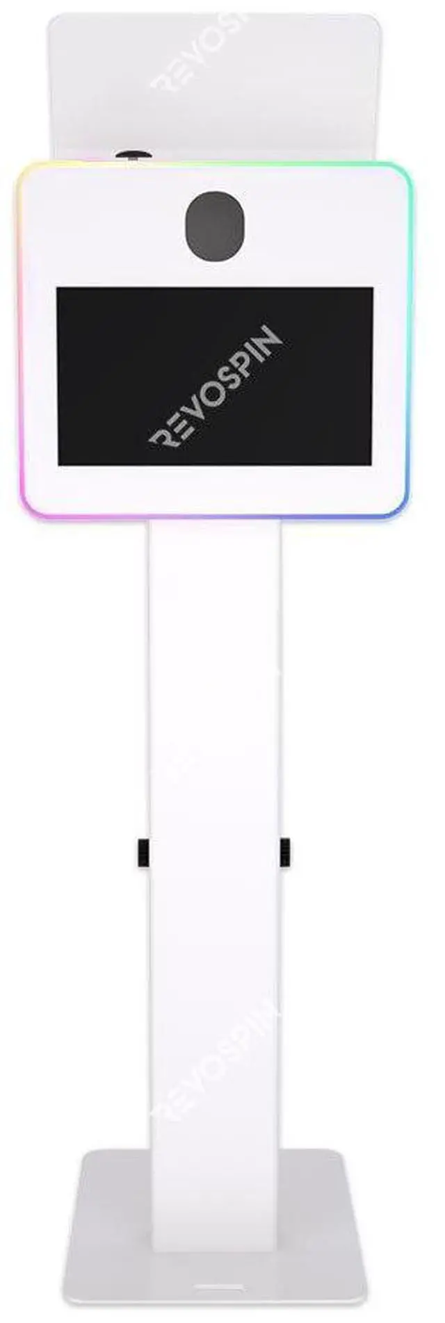 Alt view image 6 of 6 - BAKOD Glamify Photo Booth Shell Starter Package with 19" Touch Monitor, 2 Internal Flash, Power Strip, and Road Case - WHITE