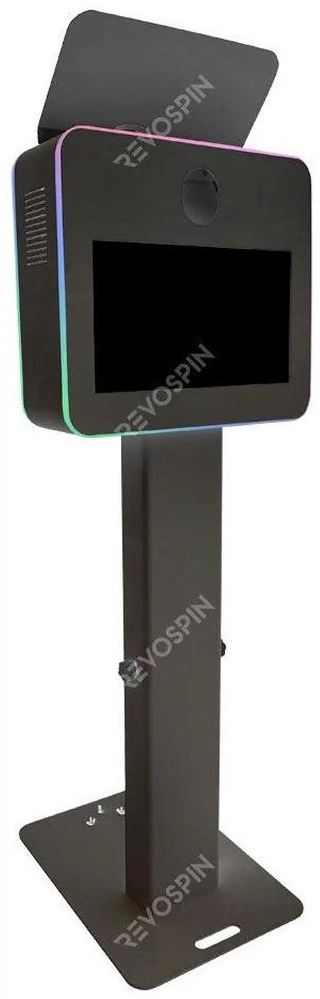 Alt view image 6 of 6 - BAKOD Glamify Photo Booth Shell Starter Package with 19" Touch Monitor, 2 Internal Flash, Power Strip, and Road Case - BLACK