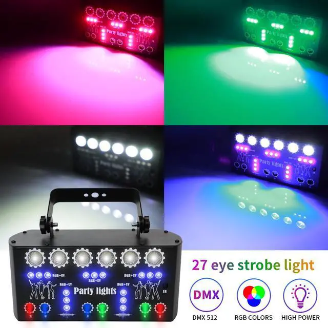 Alt view image 7 of 7 - BAKOD 27-Eyes Laser Stage Light  RGB Rave Beam Show Projector for DJ, Disco, Party, Club, Bar, Parties, Rave