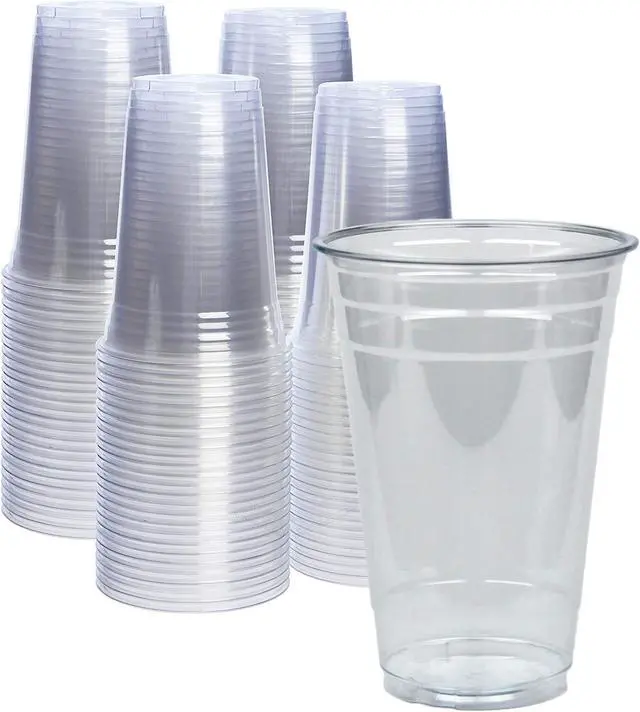 Main image of 20oz PET Plastic Cups, BPA-Free, Disposable Cold Cups - Carton of 1000 Counts.