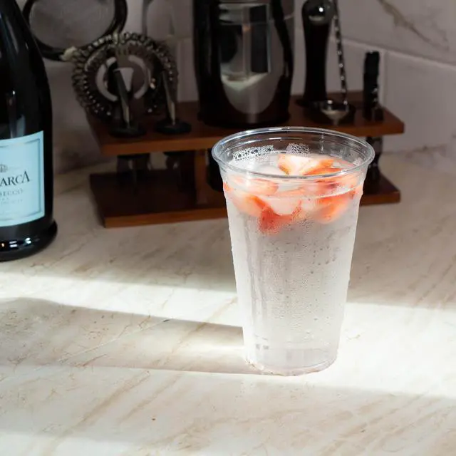 Alt view image 4 of 4 - 20oz PET Plastic Cups, BPA-Free, Disposable Cold Cups - Carton of 1000 Counts.