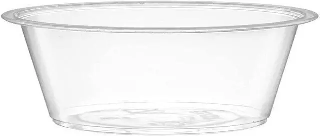 Main image of 2oz Plastic Clear Portion Cups Leak-Free Design and Stackable for Breakroom Carton of 2500 Counts