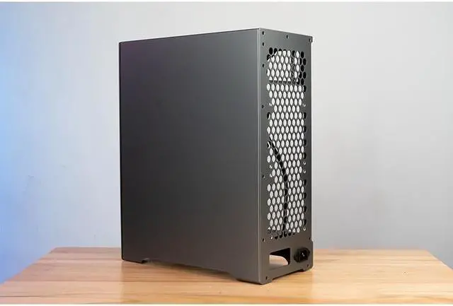 Alt view image 5 of 7 - ZZEW C1 MATX/ITX Computer Case Revised Full Aluminum Silver Micro ATX Mini-ITX PC Case With Long ATX PSU 240 Radiator mATX/ITX Motherboard Supported