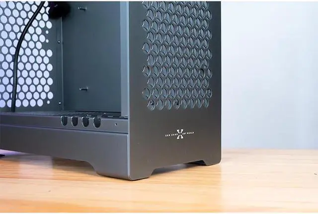 Alt view image 7 of 7 - ZZEW C1 MATX/ITX Computer Case Revised Full Aluminum Silver Micro ATX Mini-ITX PC Case With Long ATX PSU 240 Radiator mATX/ITX Motherboard Supported
