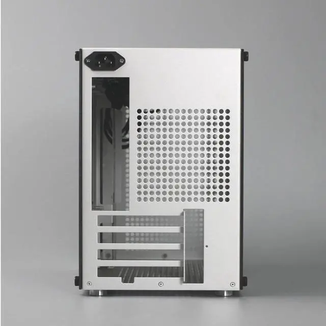 Alt view image 4 of 7 - ZZEW C4P mATX/ITX/DTX Case Aluminum Gaming PC Case with Tempered Glass Ventilated Front AND Side Panel / Upgraded Cable Management / 360 Radiator Support / Full Size GPU Support