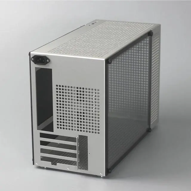 Alt view image 6 of 7 - ZZEW C4P mATX/ITX/DTX Case Aluminum Gaming PC Case with Tempered Glass Ventilated Front AND Side Panel / Upgraded Cable Management / 360 Radiator Support / Full Size GPU Support